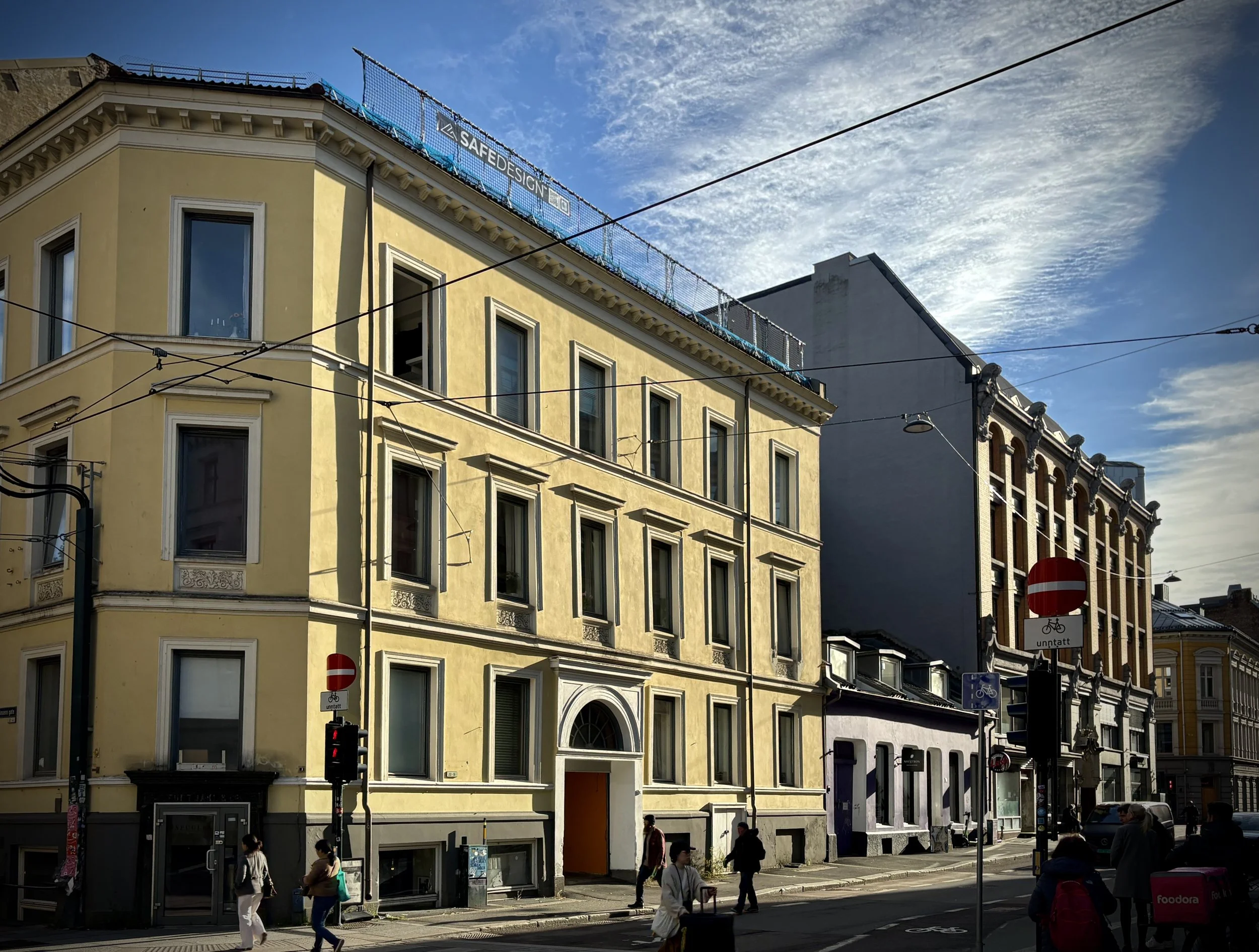 Taksikring i sentrum av Oslo