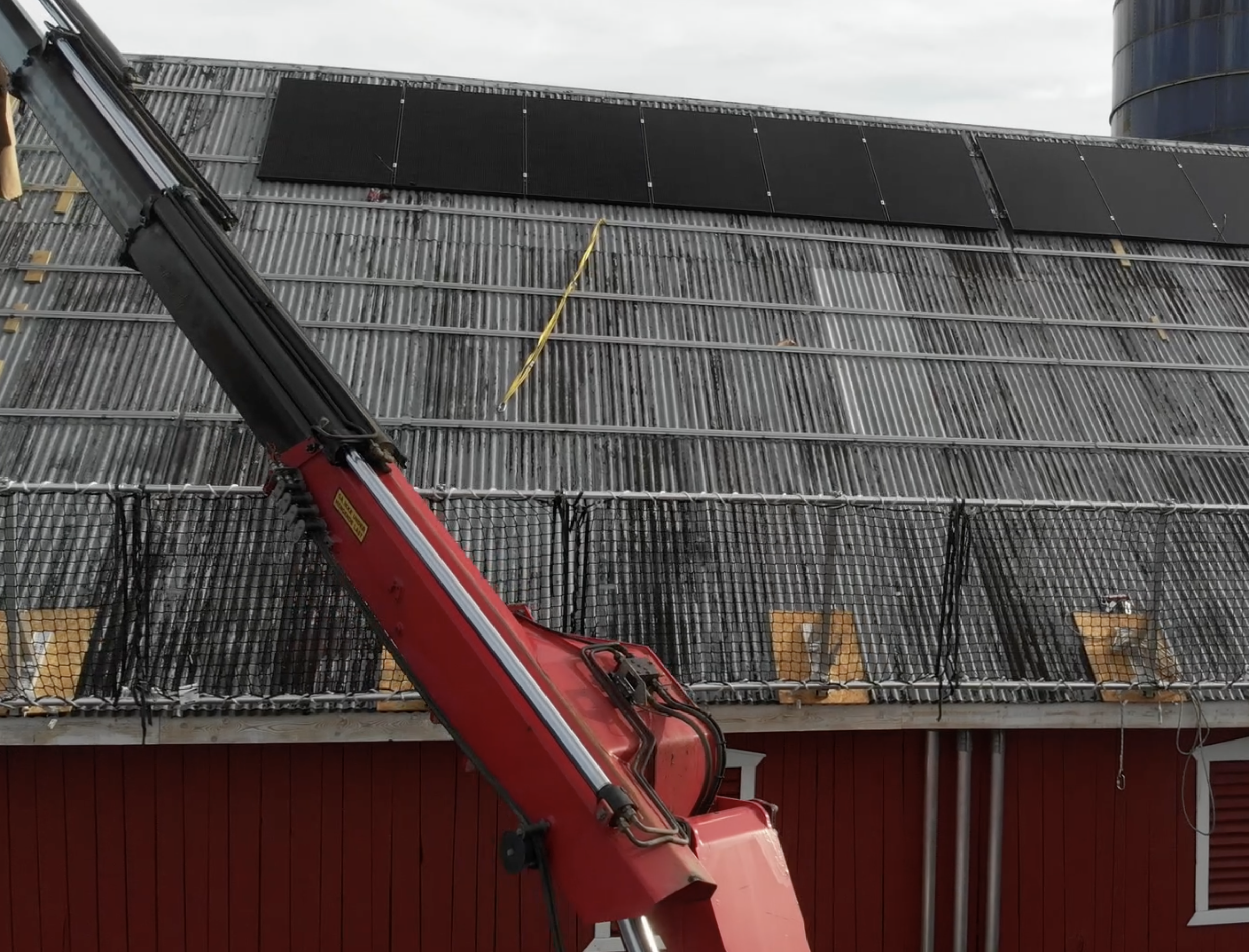 Solcelle montering næringsbygg