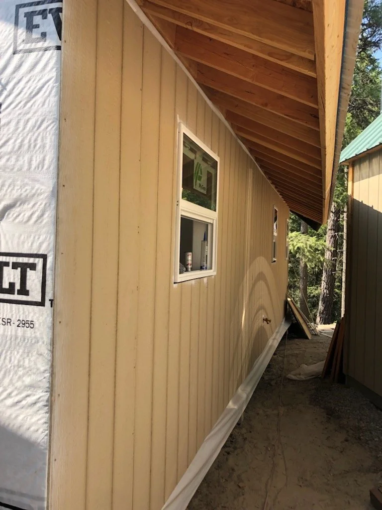(During) T1-11 Siding installation