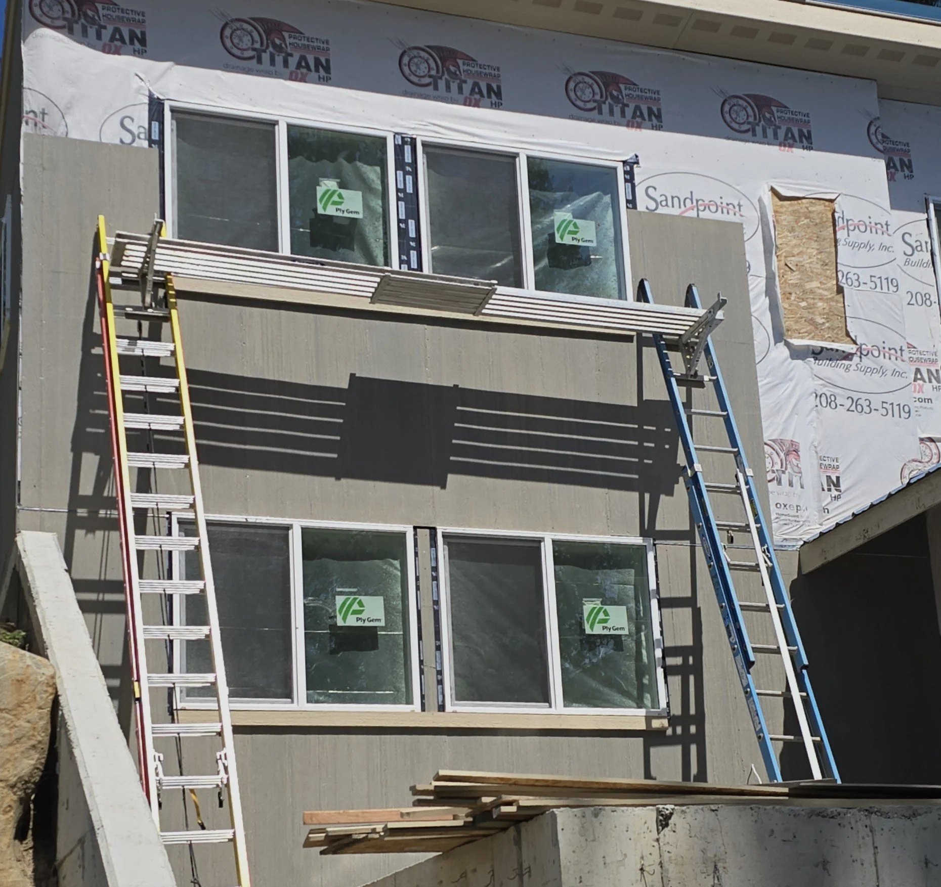 (During) Two-Story Addition: Soffit, Fascia, & Siding