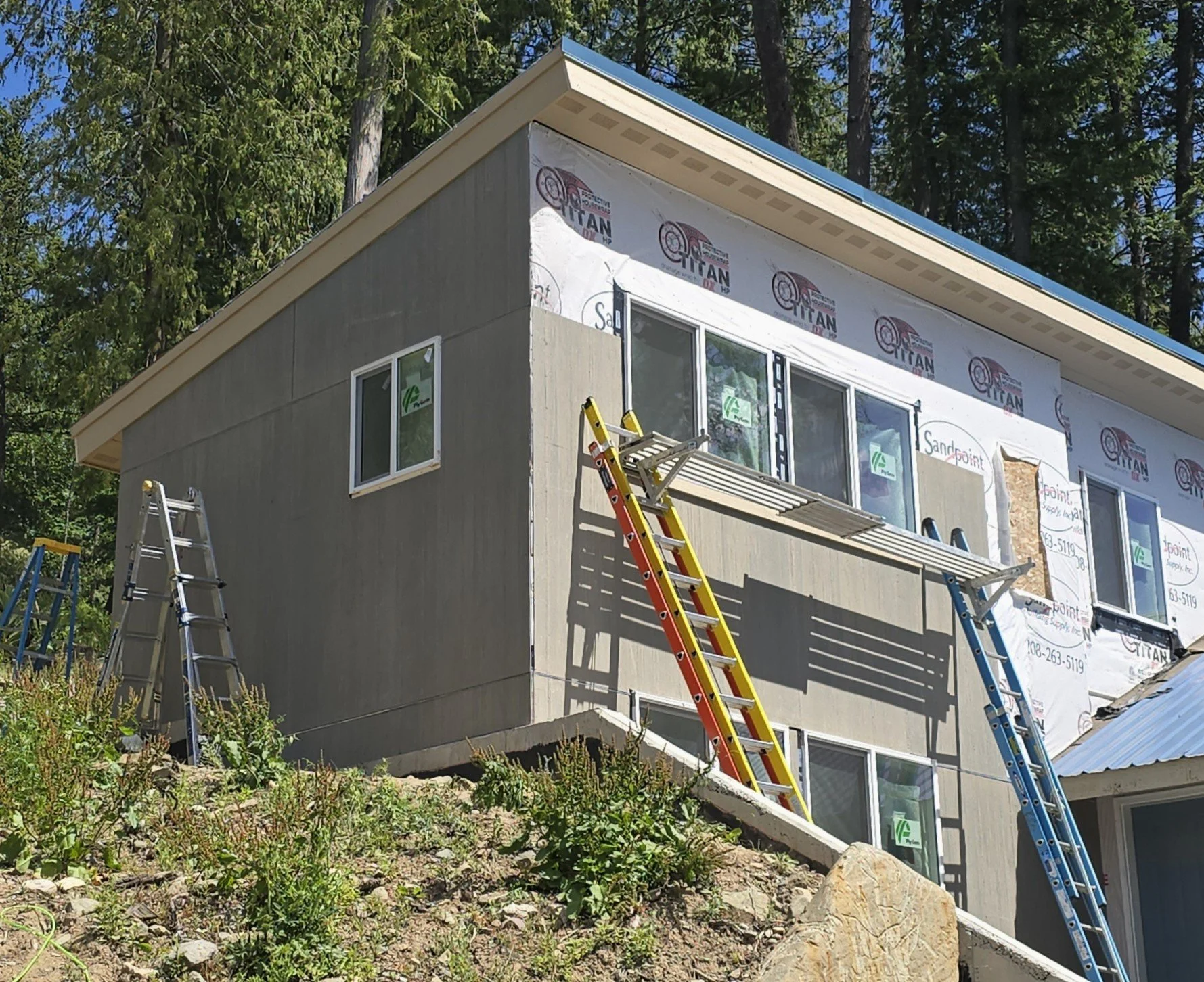 (During) Two-Story Addition: Soffit, Fascia, & Siding