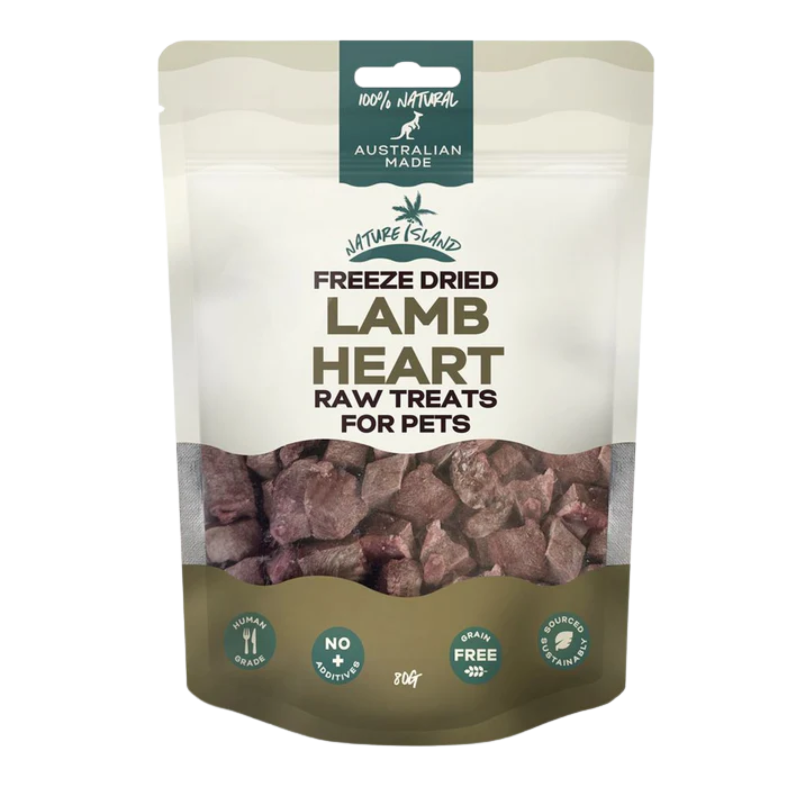 Lamb Heart Freeze Dried 80g