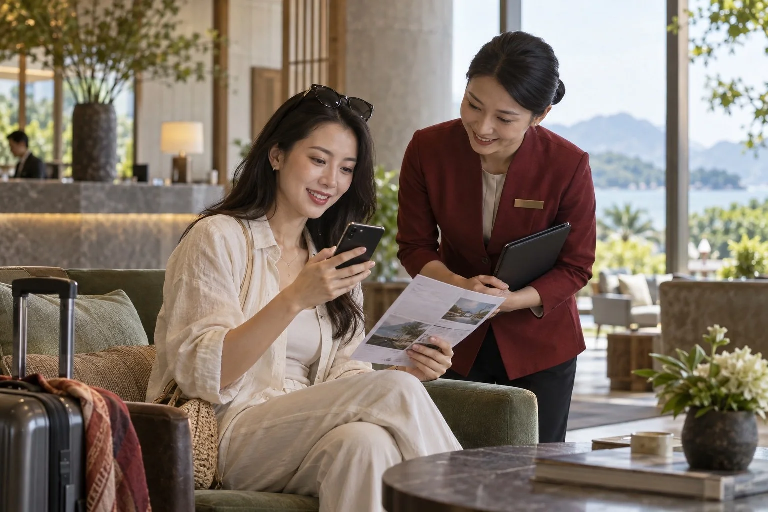 Hotel team connecting Chinese social discovery with useful information and booking support