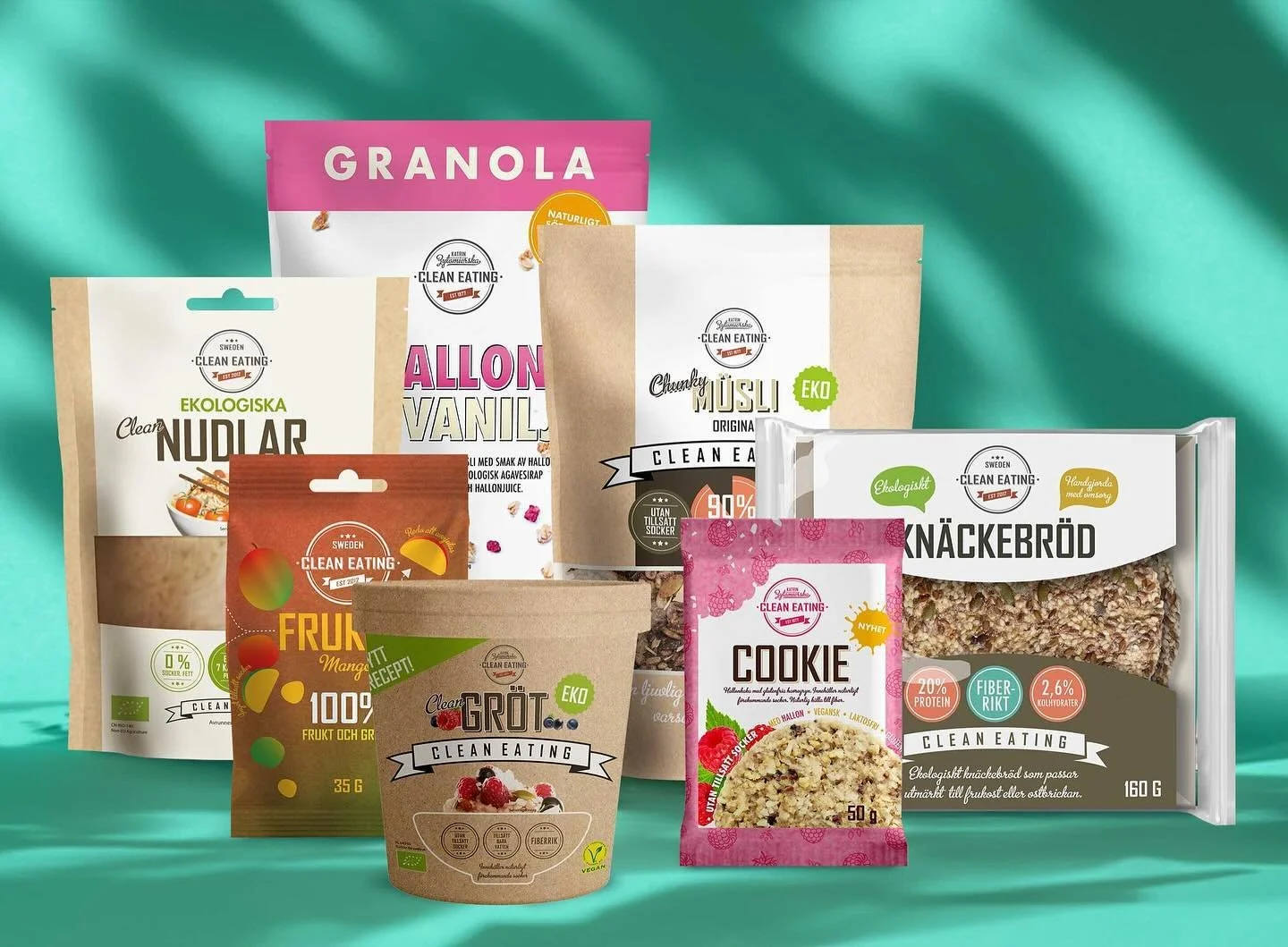 Product designs for @cleaneating.se 💪💚
.
.
#productdesign #graphicdesign #artwork