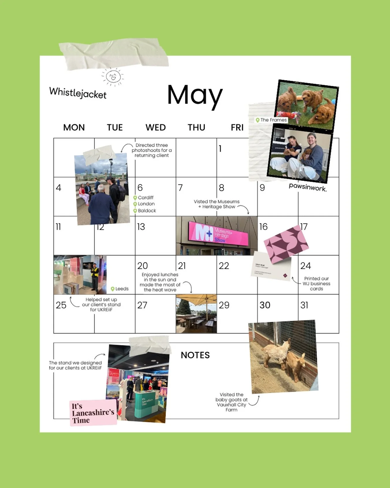 With May coming to an end, we thought we would share a few of our highlights, from playing with puppies (thank you @pawsinwork !) to co-ordinating and directing three photoshoots for our client across three days and three different locations!

May wa