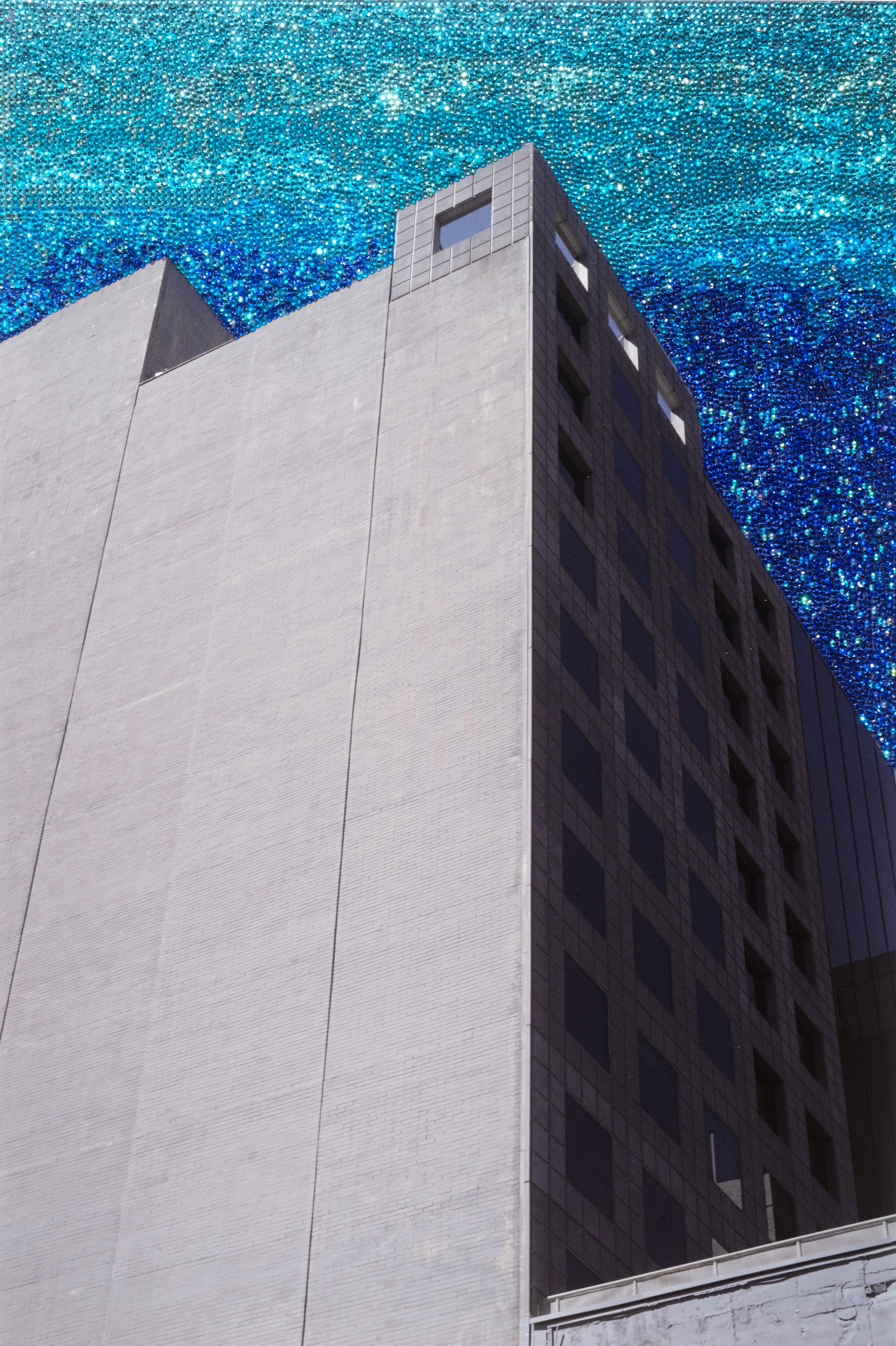 Perth High Rise photograph with hundreds of diamantes .1 of 1 