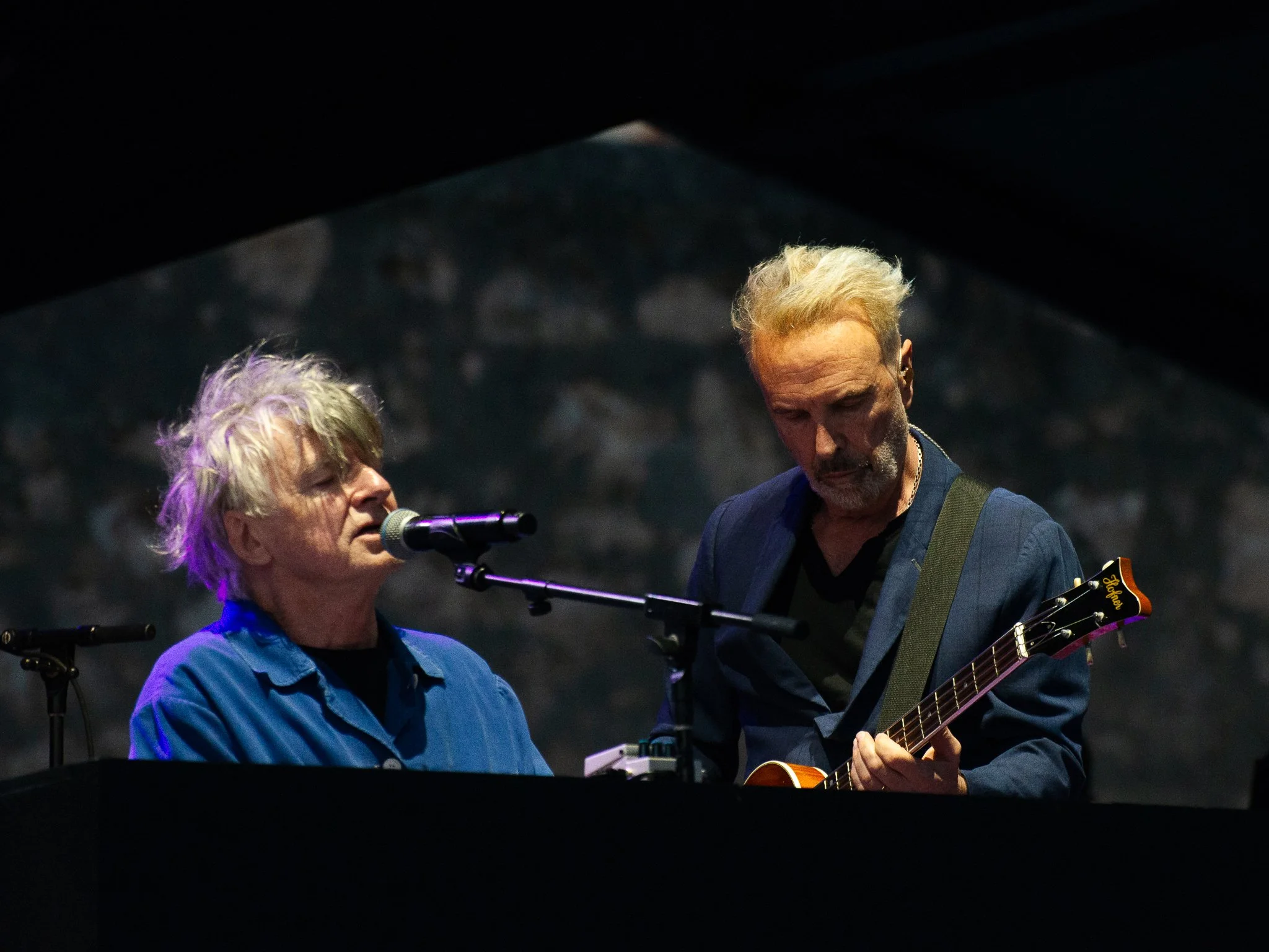 Crowded House at Fremantle prison for Seesaw magazine- de williams perth band photographer  
