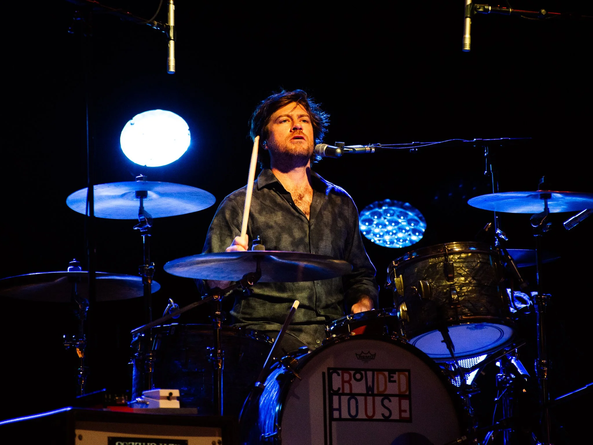 Crowded House at Fremantle prison for Seesaw magazine- de williams perth band photographer  