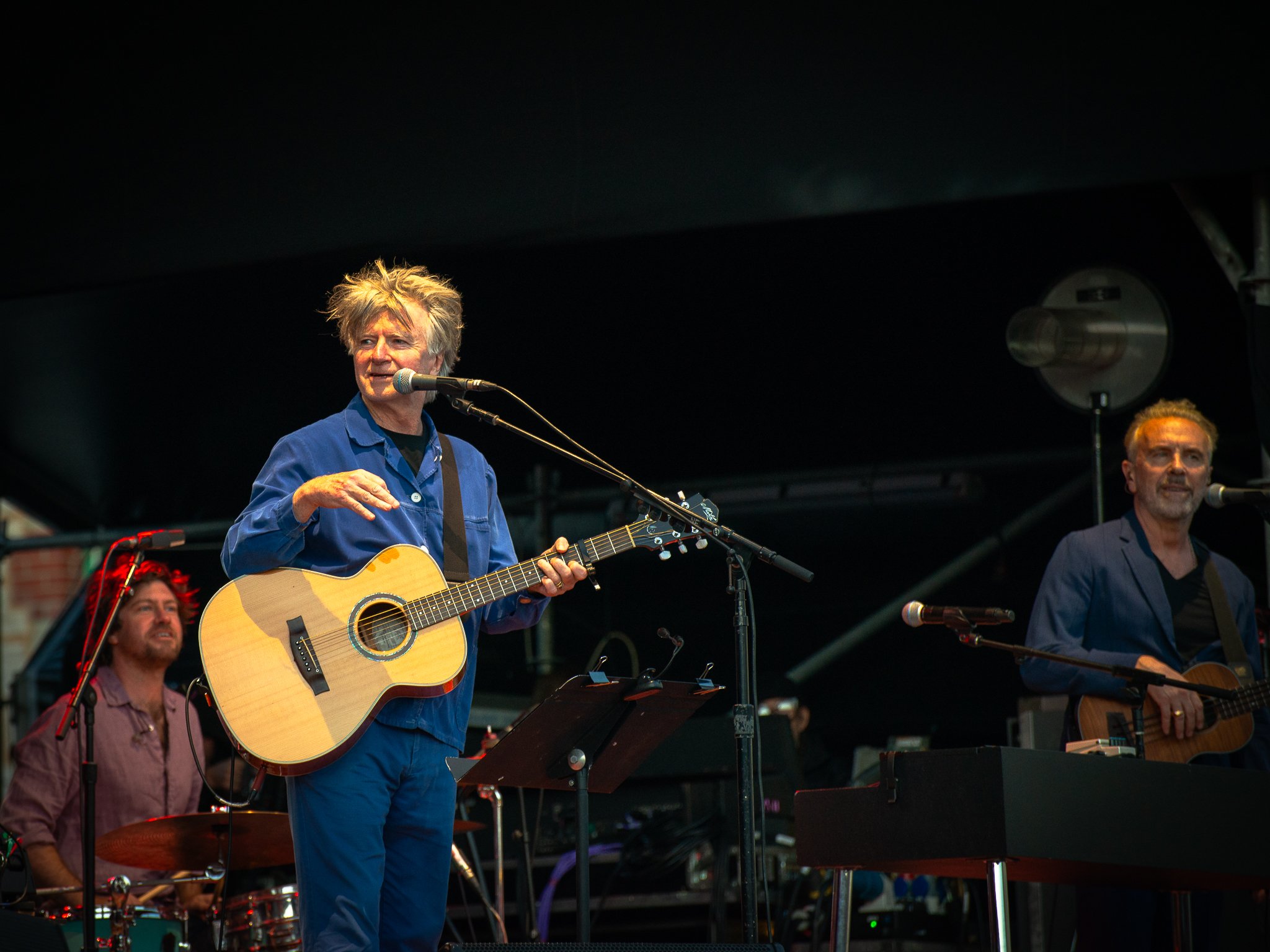 Crowded House at Fremantle prison for Seesaw magazine- de williams perth band photographer  