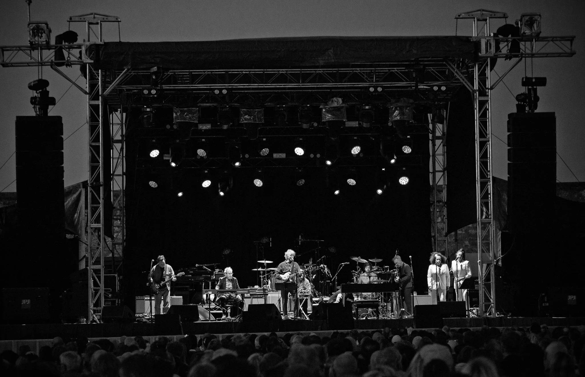Crowded House at Fremantle prison for Seesaw magazine- de williams perth band photographer  