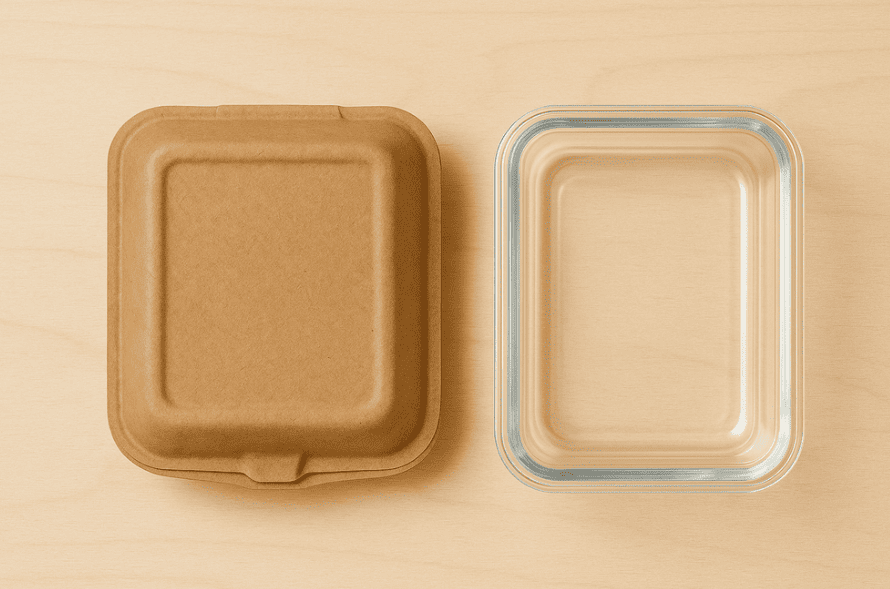 Envases reutilizables de comida