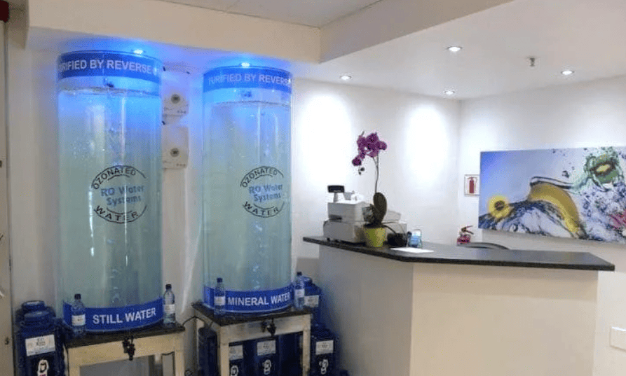 Sistema de agua en un hotel
