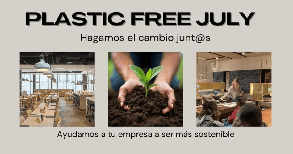 Imagen plastic free july, sostenibilidad para tu empresa