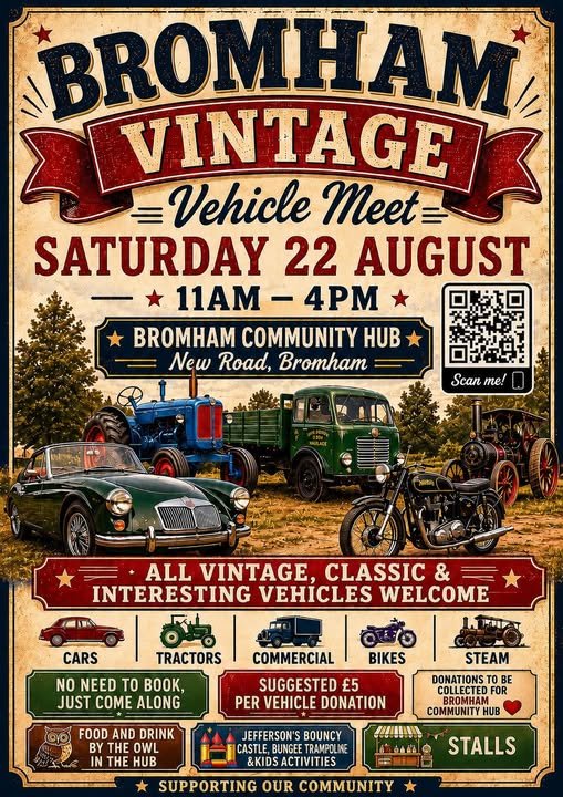 Bromham Community Hub - Bromham Vintage Vehicle Meet