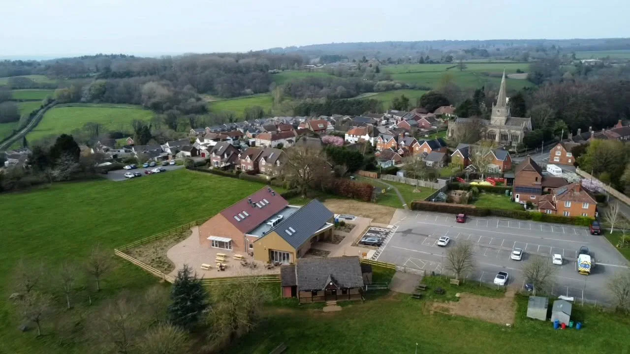 Bromham COmmunity Hub from above