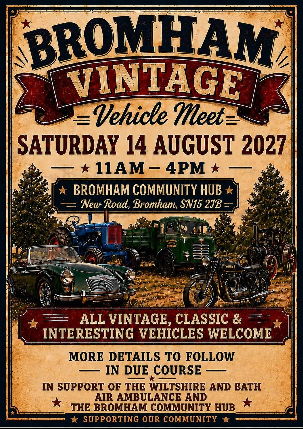 Bromham Community Hub - Vintage Vehicle Meet