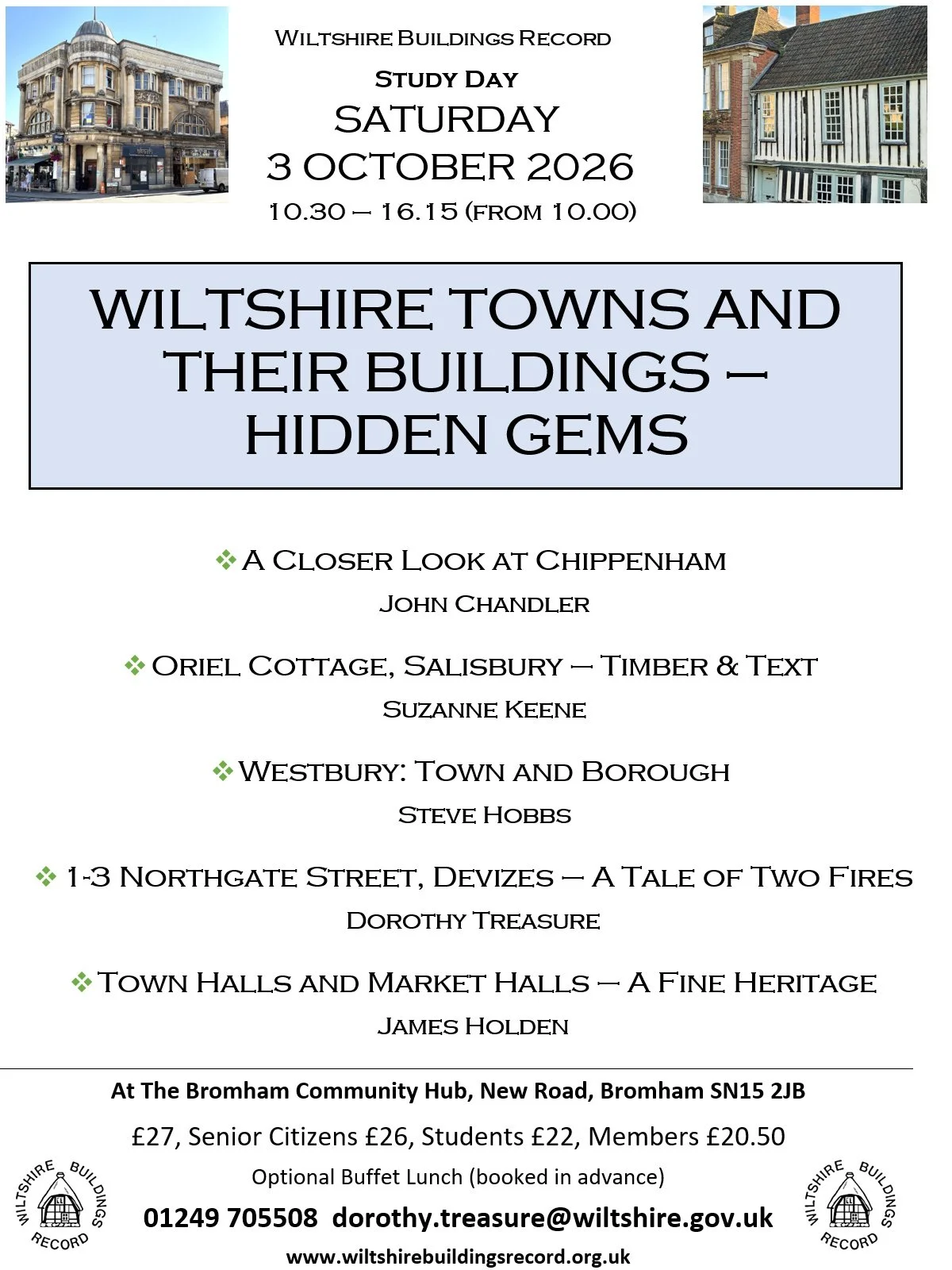 Bromham Community Hub - Wiltshire Buildings Record Study Day