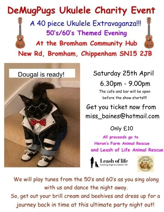 DeMugPugs Ukulele Charity event