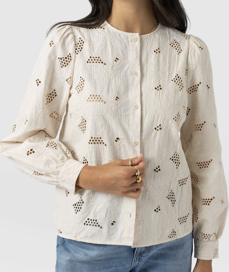 Blouse, £139, Saint + Sofia