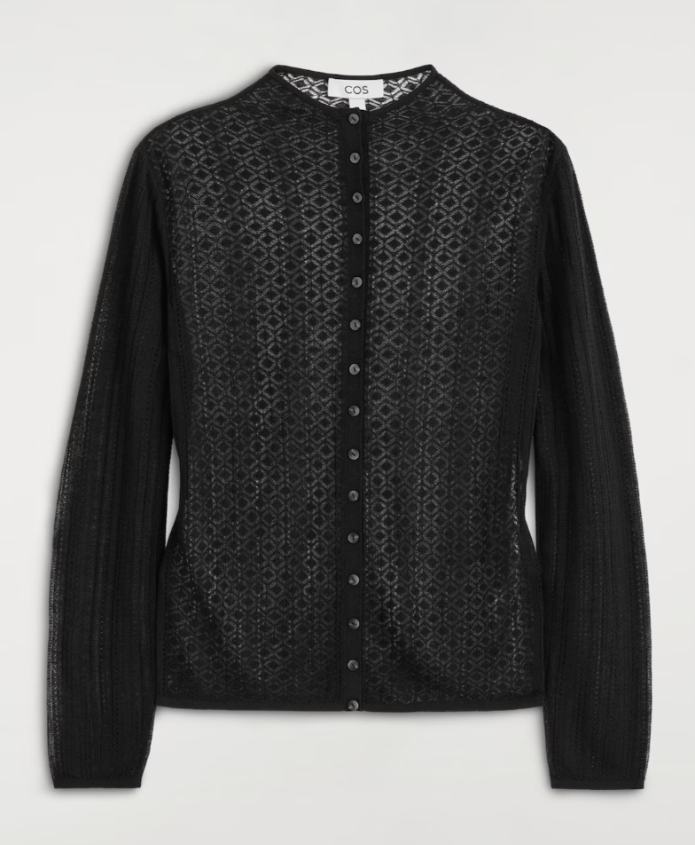 Cardigan, £85, COS