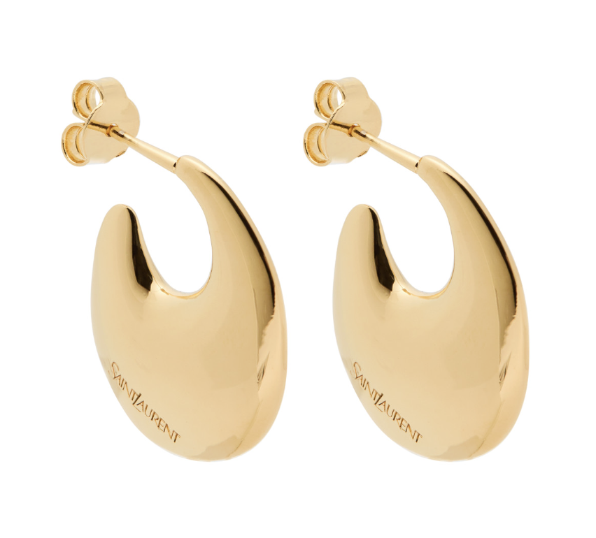 Earrings, £270, Saint Laurent