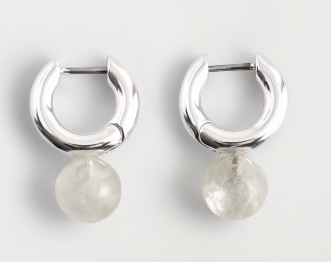 Earrings, £25, COS