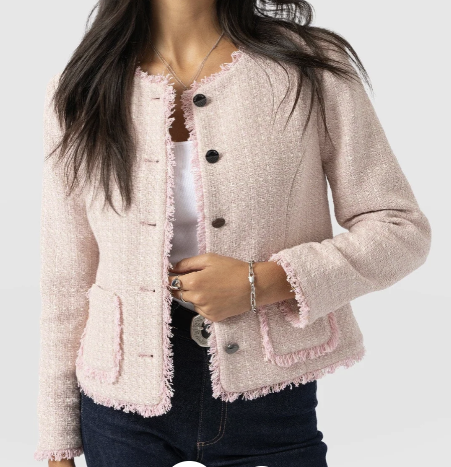 Jacket, £269, Saint + Sofia