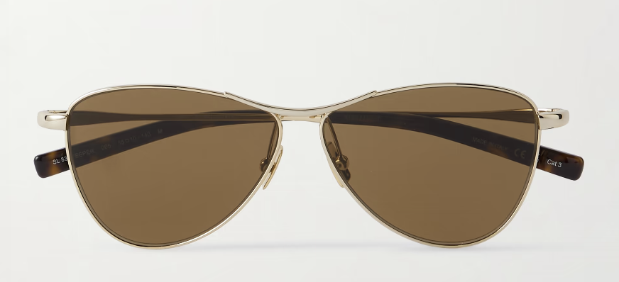 Sunglasses, £250, Saint Laurent Eyewear