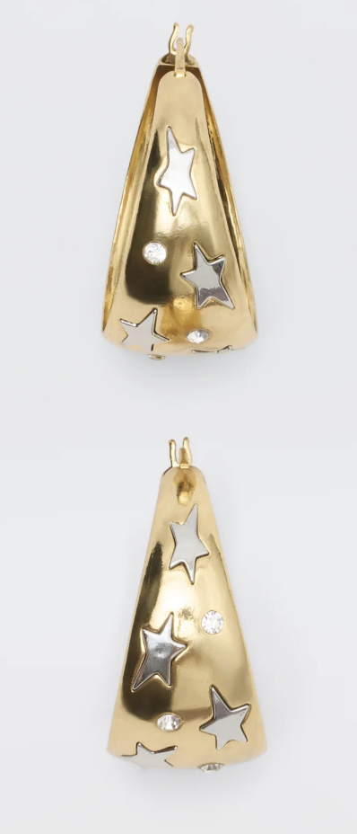 Earrings, £125, Rixo
