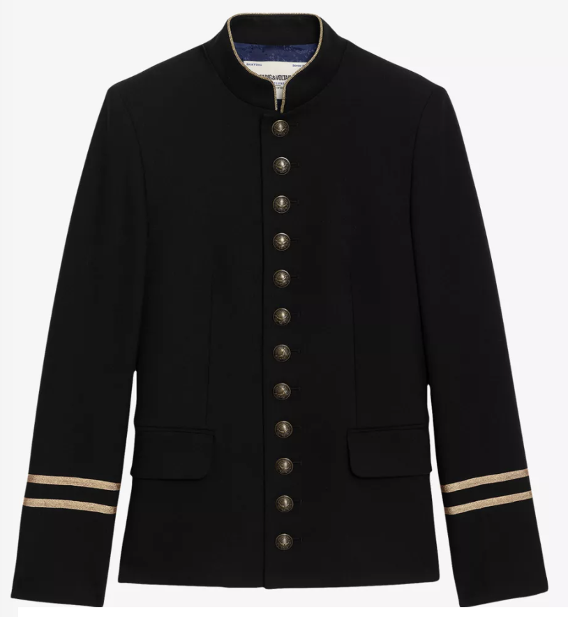 Jacket, £485, Zadig & Voltaire