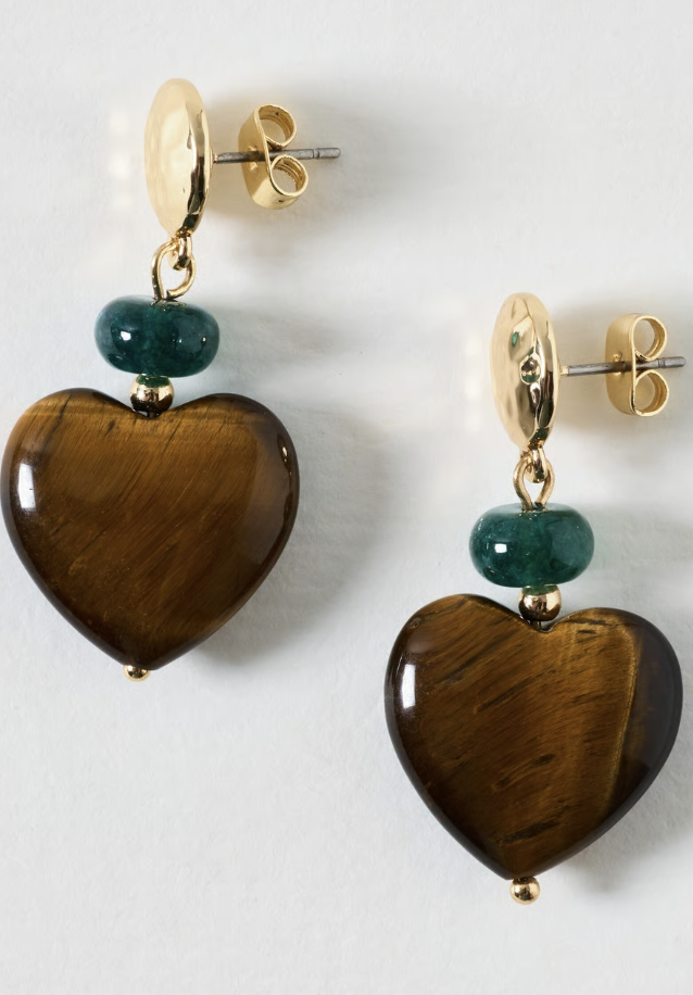 Earrings, £18, Oliver Bonas
