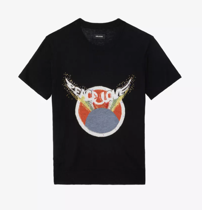 T-shirt, £355, Zadig & Voltaire