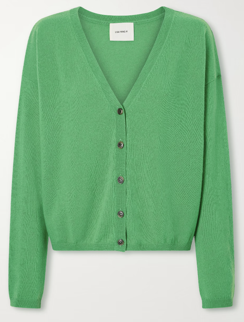 Cardigan, £335, Lisa Yang