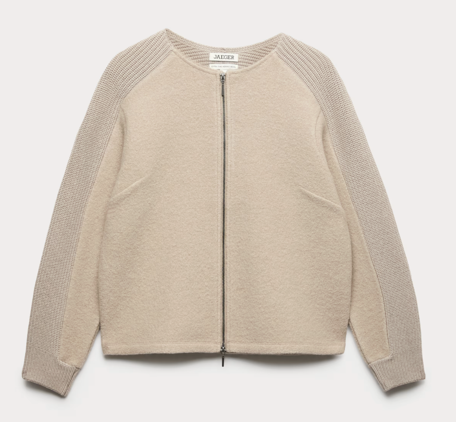 Cardigan, £135, Jaeger