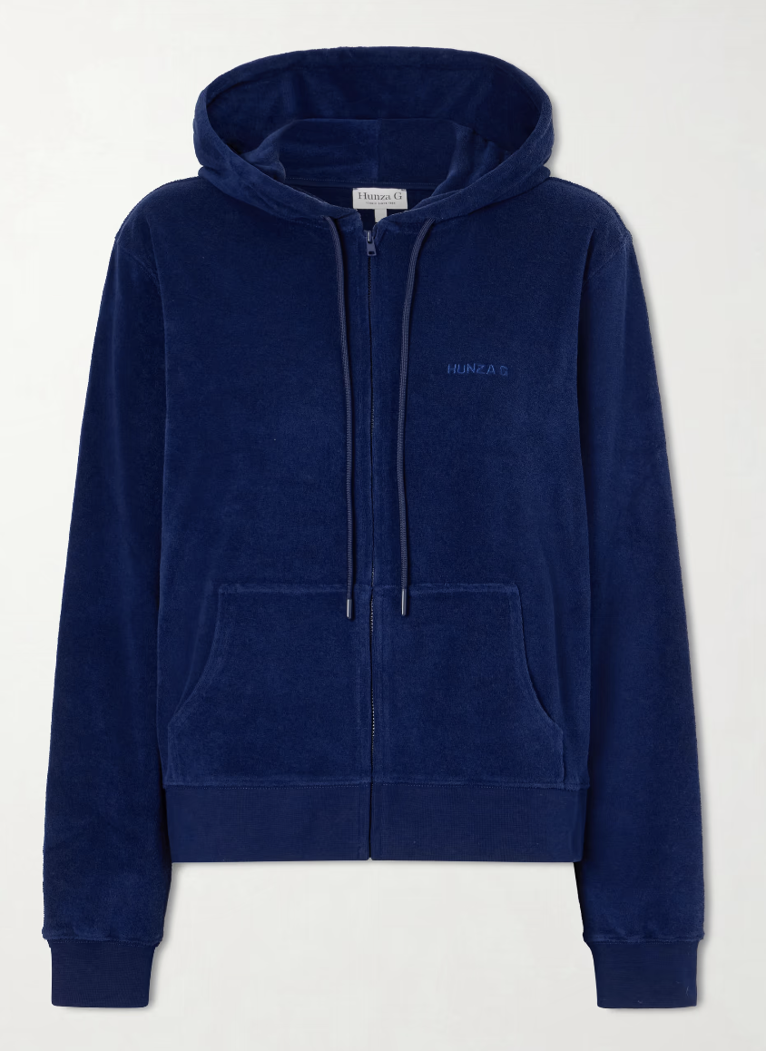 Hoodie, £145, Hunza G