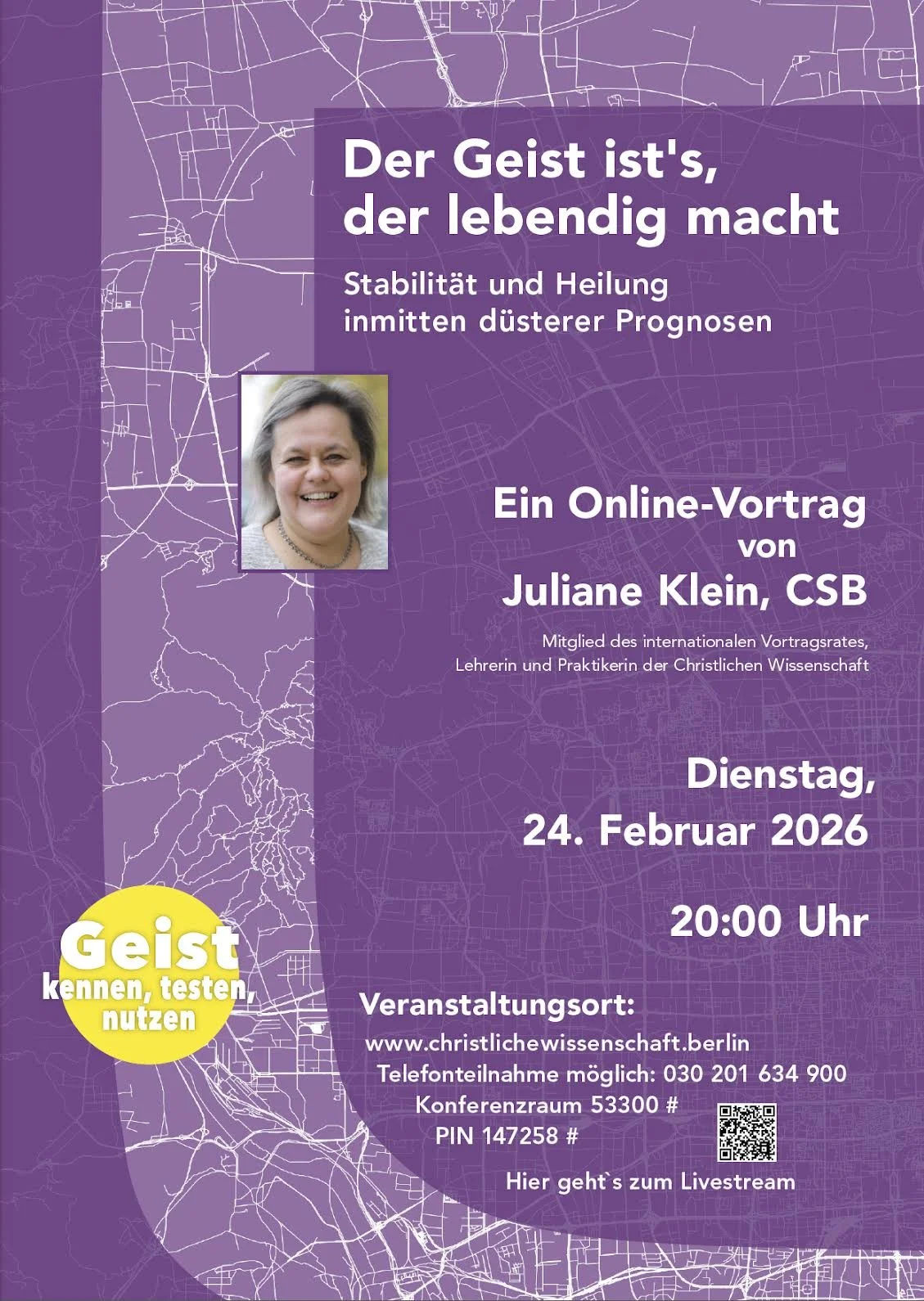 Der Geist ist’s, der lebendig macht