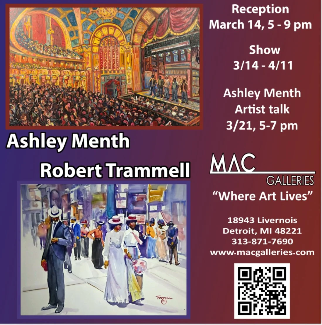 Where art LIVES artist talk with Ashley Menth