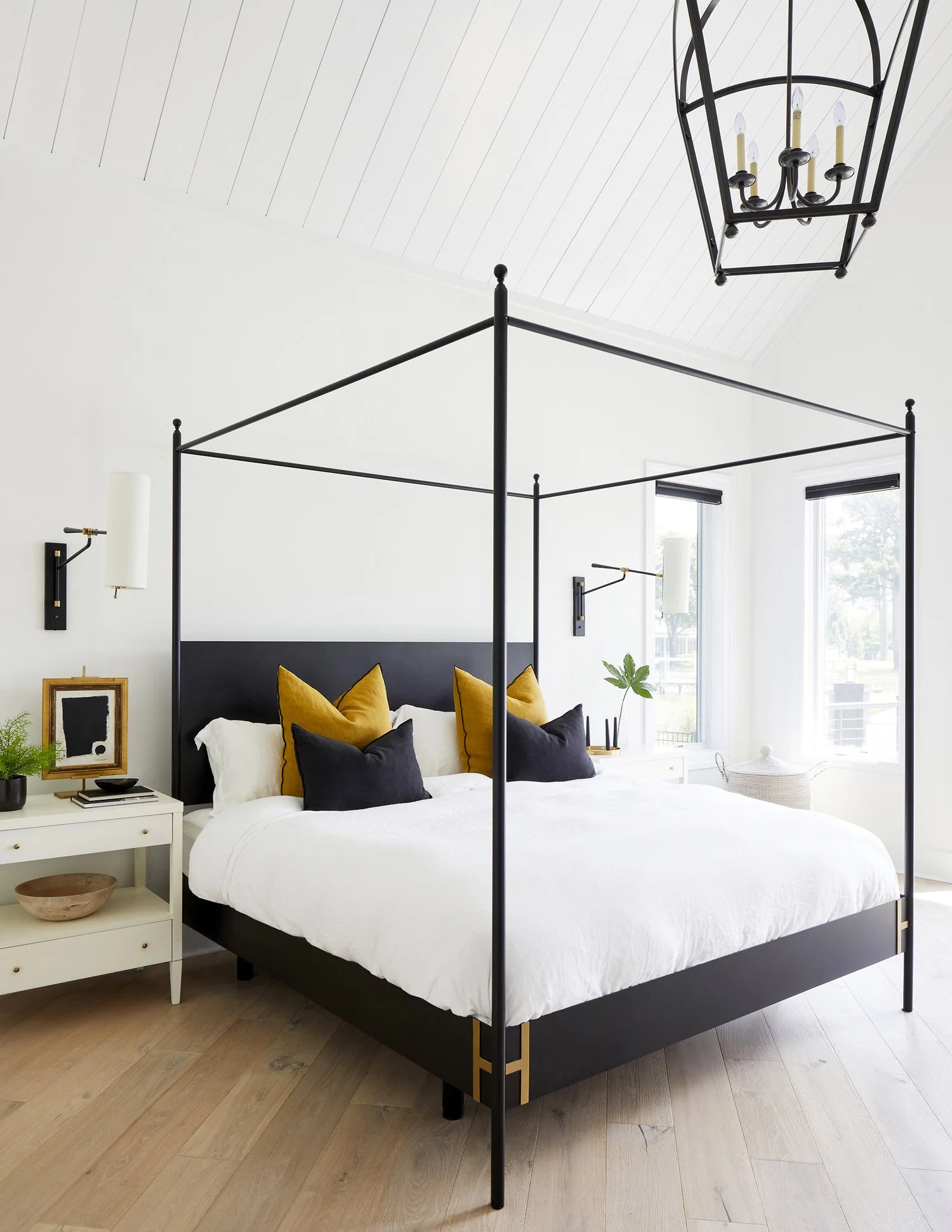 editorial-bedroom-interior-design-photography-black-canopy-bed-by-kip-dawkins