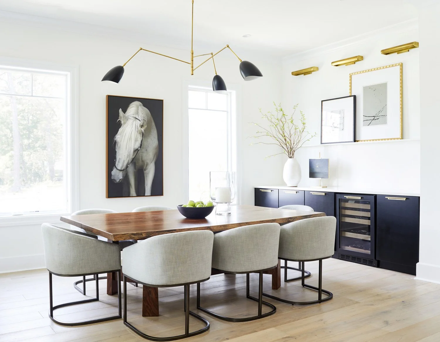 modern-dining-room-interior-design-photography-equestrian-art-by-kip-dawkins