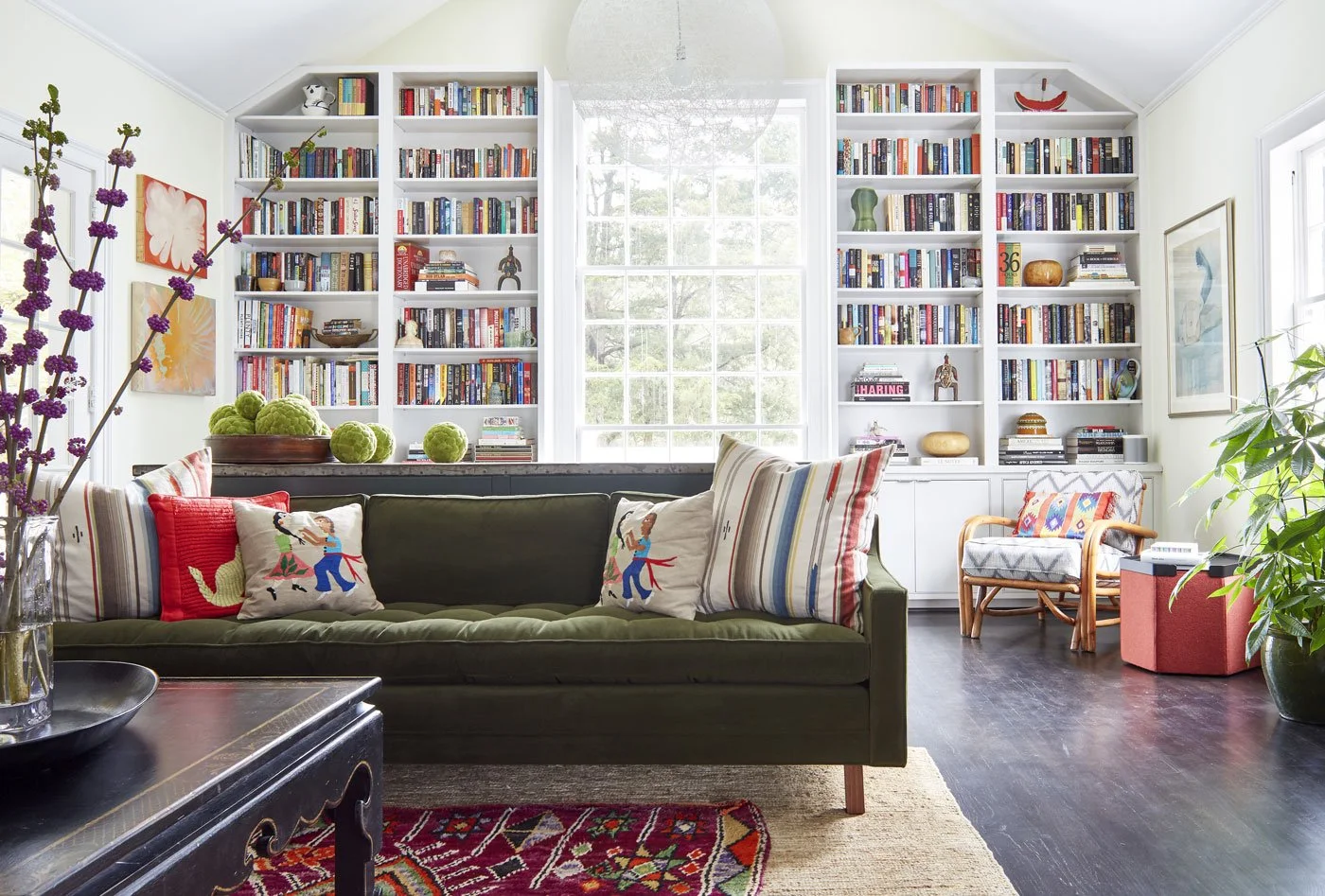 editorial-home-library-interior-design-photography-built-in-bookshelves-by-kip-dawkins