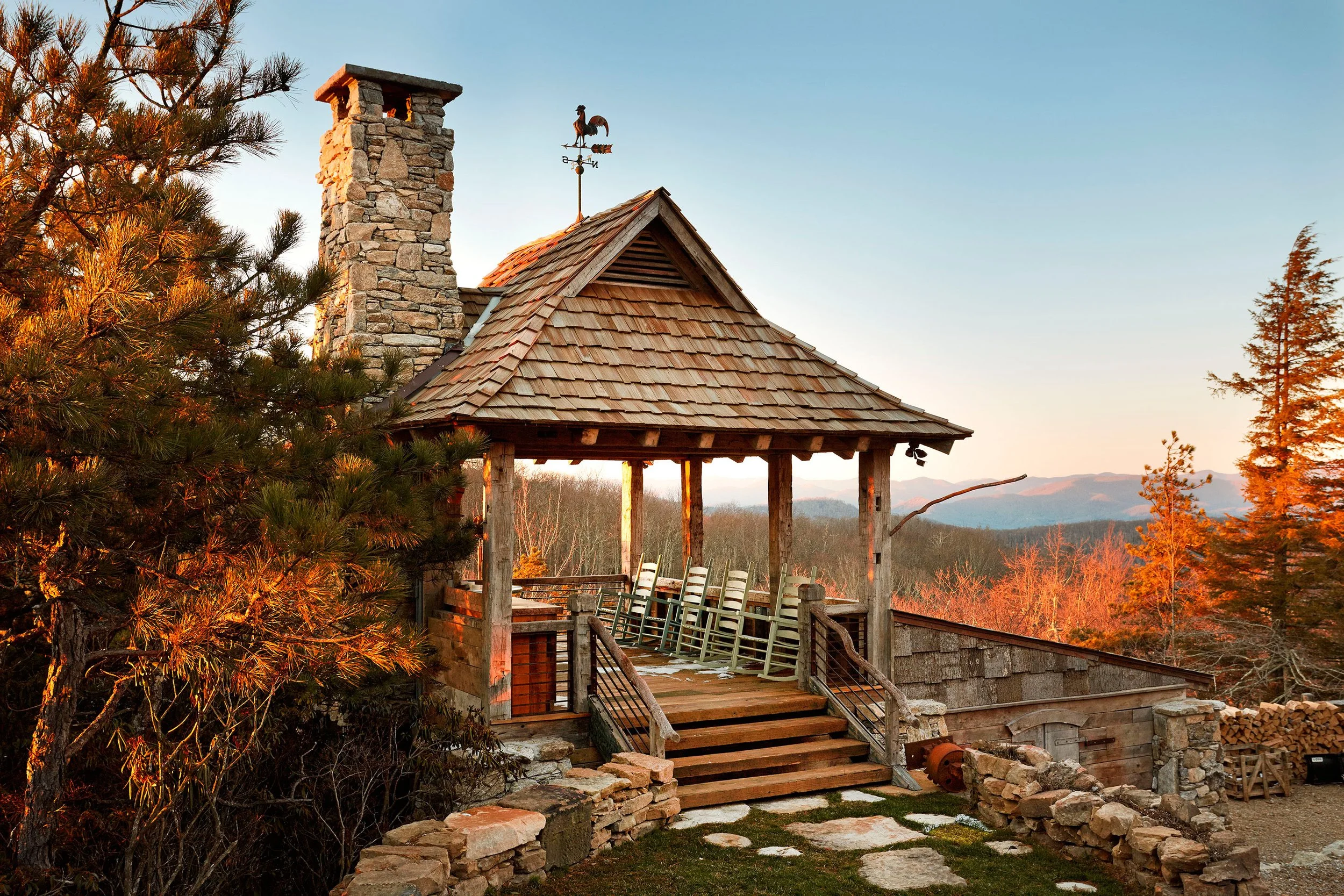 luxury-residential-architectural-photography-rustic-garden-pavilion-stone-by-kip-dawkins