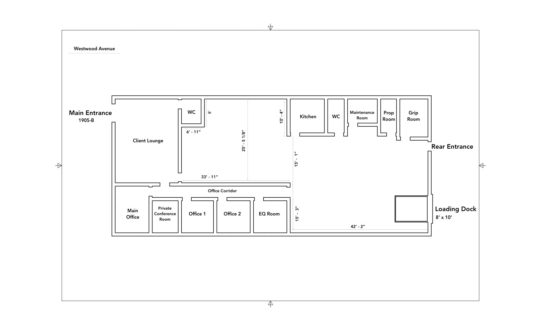 Kip Dawkins Photography Studio - Layout