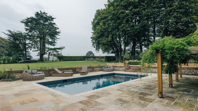 Swimming pool after renovation