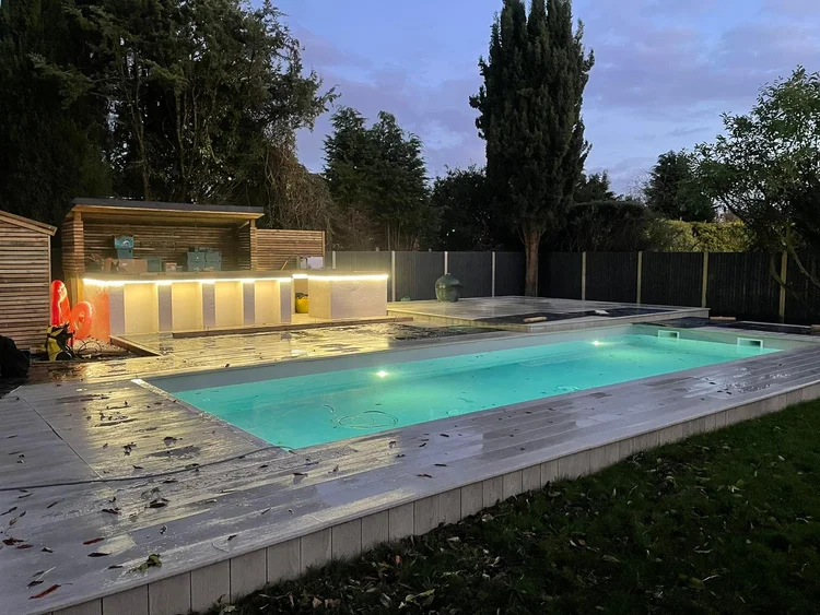 Swimming pool after renovation