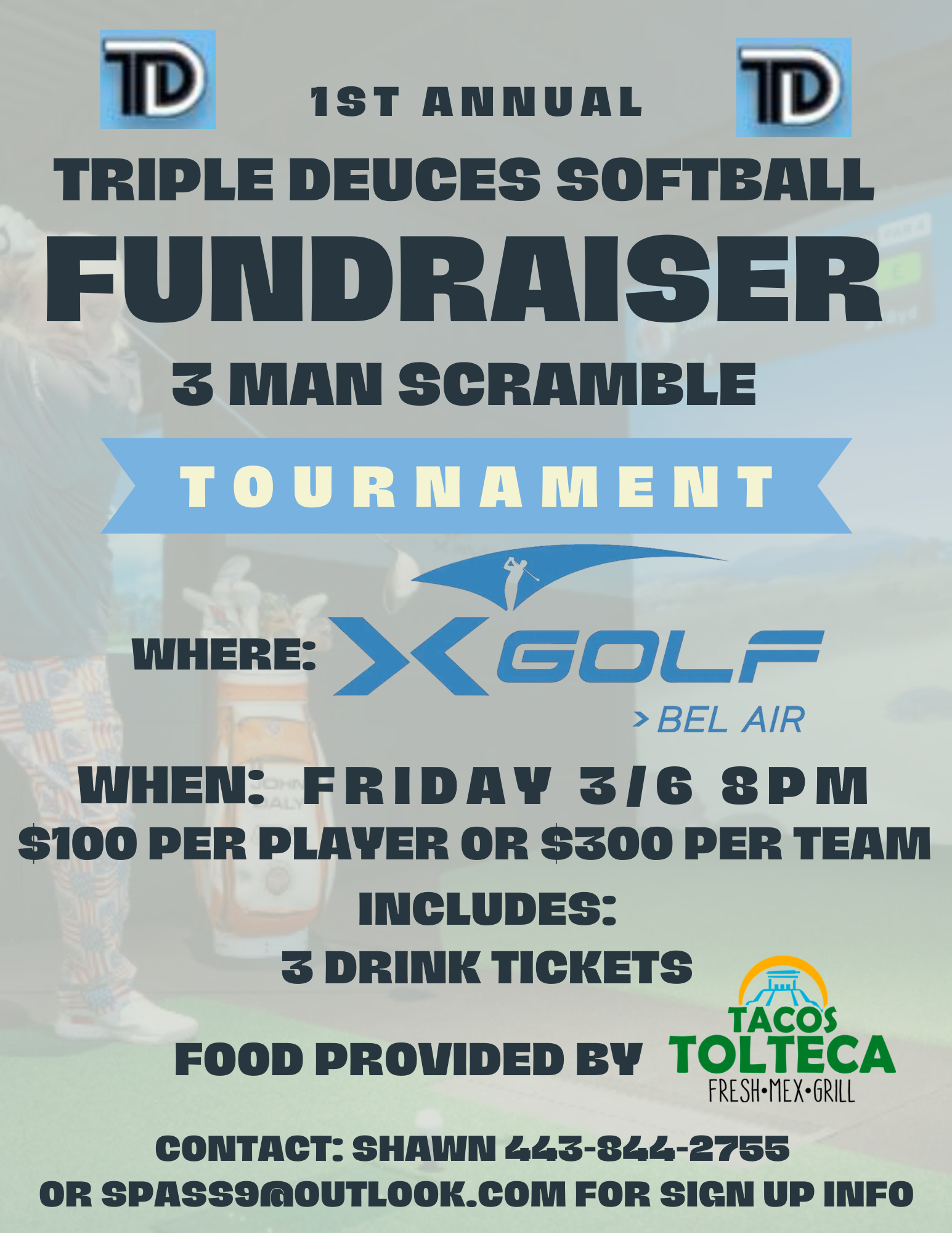 Triple Deuces Softball Fundraiser