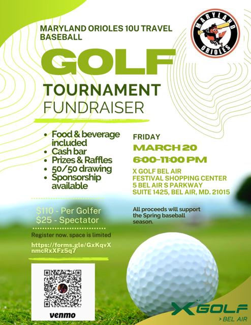 MD Orioles 10U Fundraiser