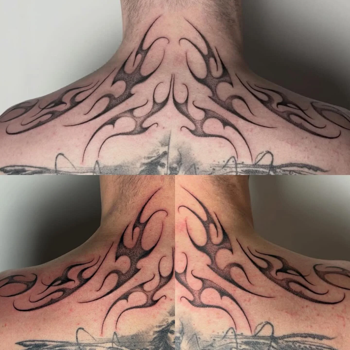 Dotwork style tribal by our @ambergoldietattoo dm her if you&rsquo;d like to get booked in for something blackworky