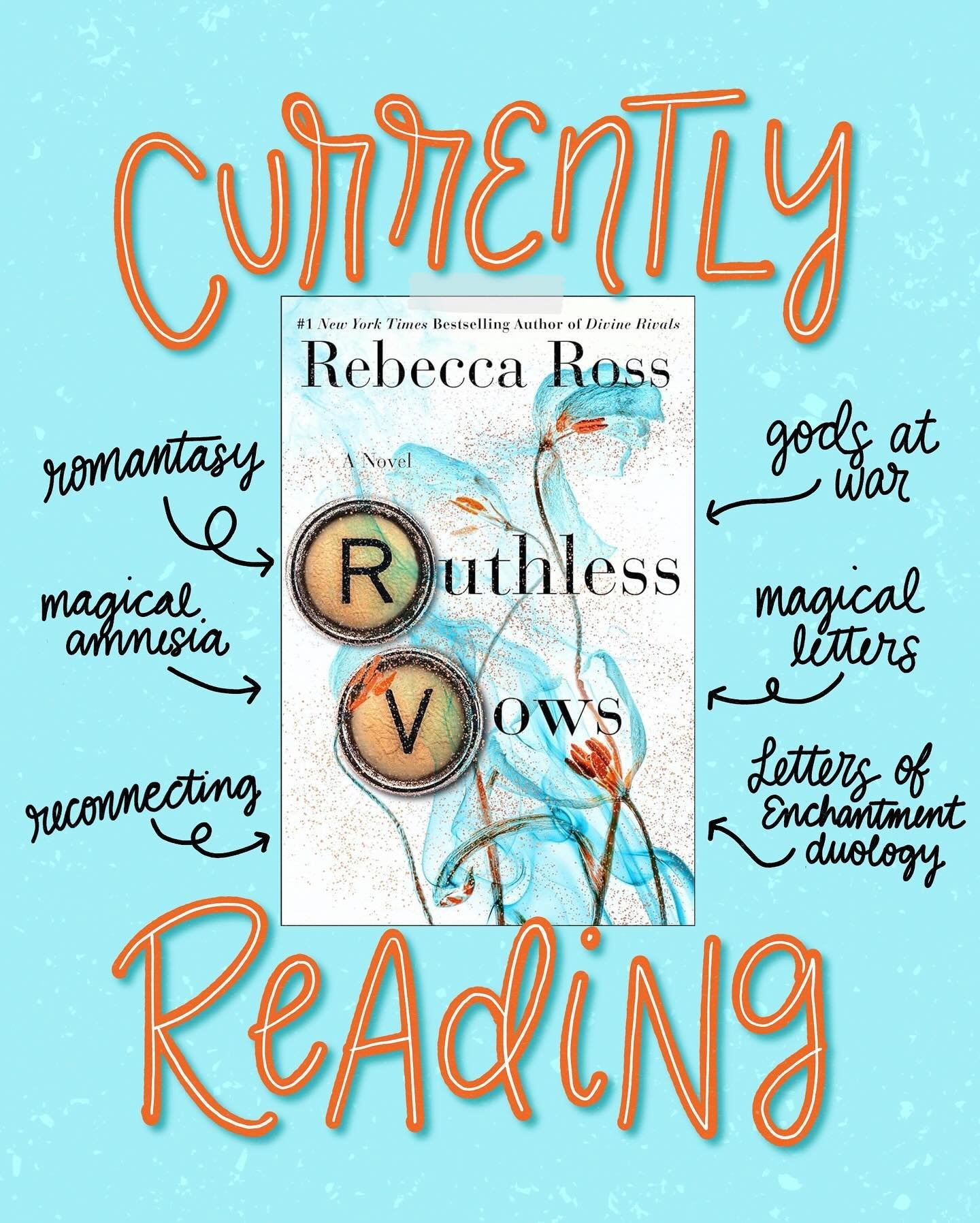 📚Currently Reading: Ruthless Vows by @beccajross

I really enjoyed Divine Rivals and was looking forward to reading Ruthless Vows. I had been hoping it would become available on KU and was excited when I got a notification that it was.

I am a littl