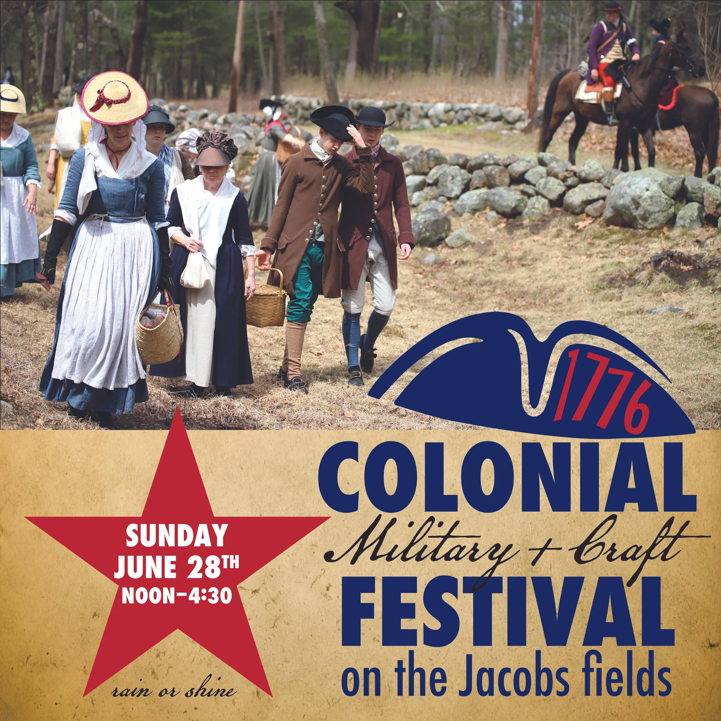 Colonial Military and Craft Festival on the Jacobs Homestead Fields 