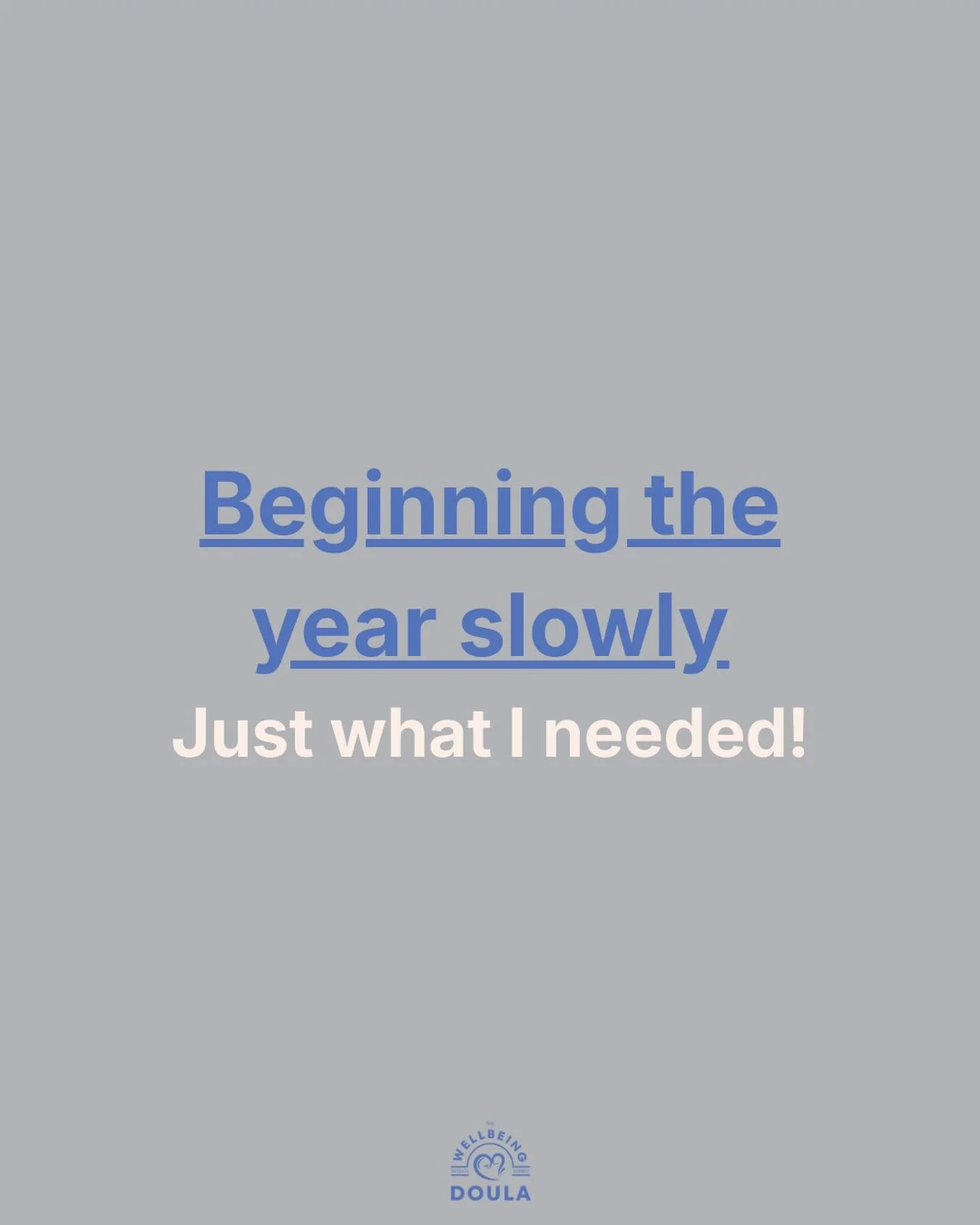 Beginning my year slowly&hellip;🙏🏻 🧘 

I&rsquo;ve been easing into the year, taking my time, and giving myself space to be fully present, focusing on my wellbeing and being home with my girls and husband. I like to hibernate this time of year 😊

